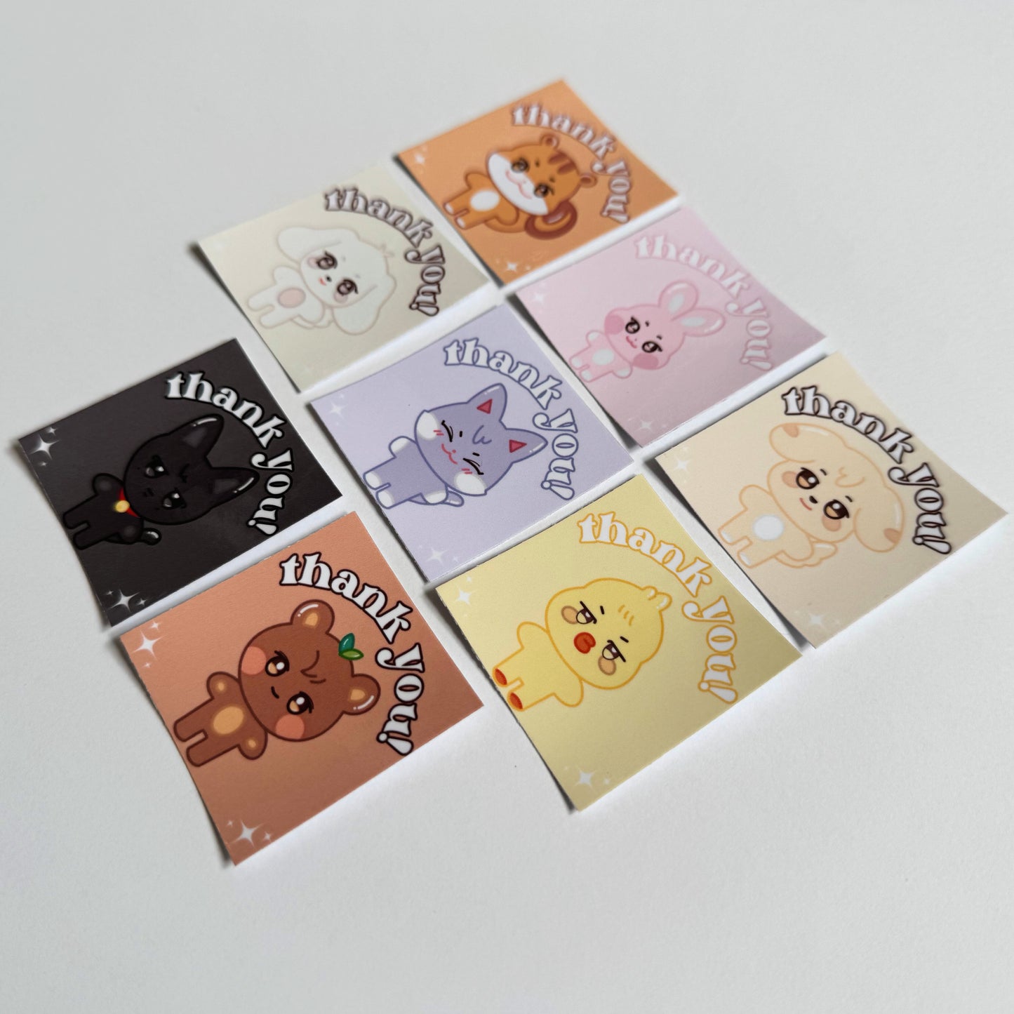 Aniteez Glossy Thank You Mailing Stickers (10 Pack)