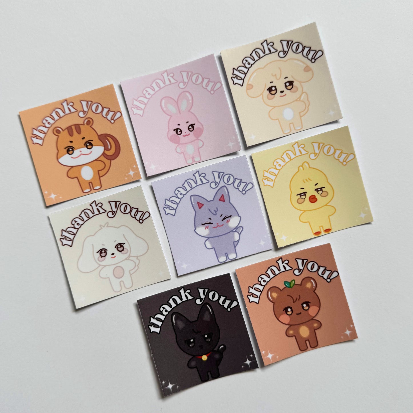 Aniteez Glossy Thank You Mailing Stickers (10 Pack)