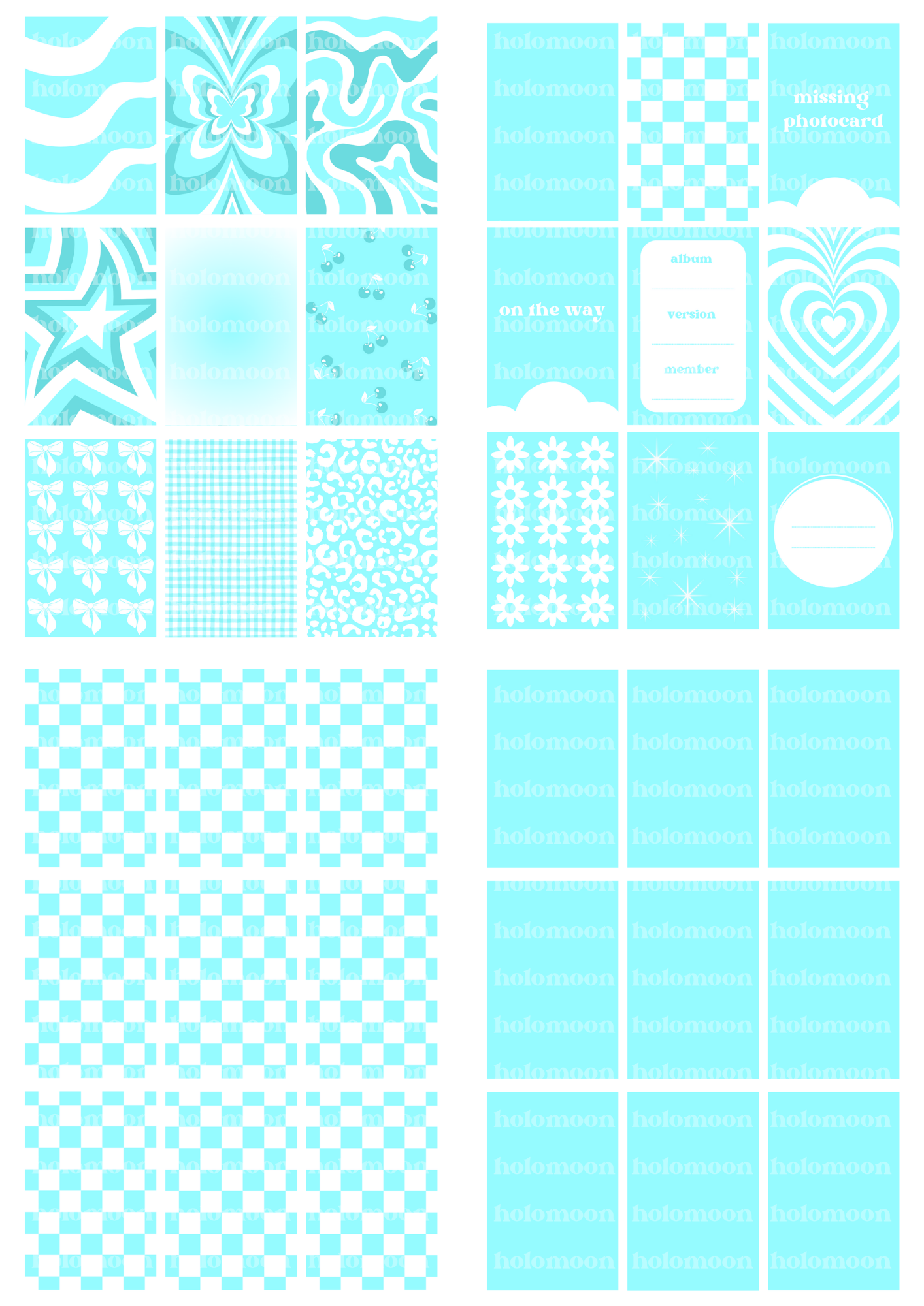 Blue Binder Fillers Digital Download