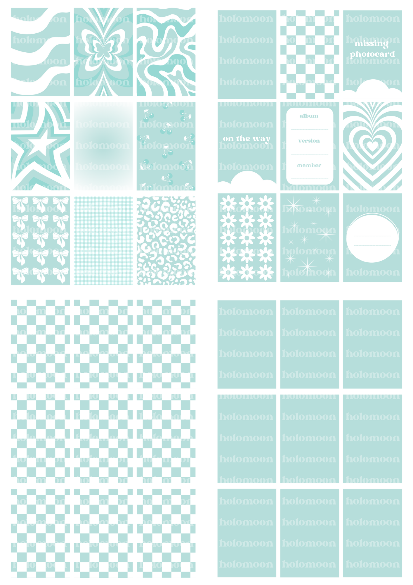 Blue Sage Binder Fillers Digital Download
