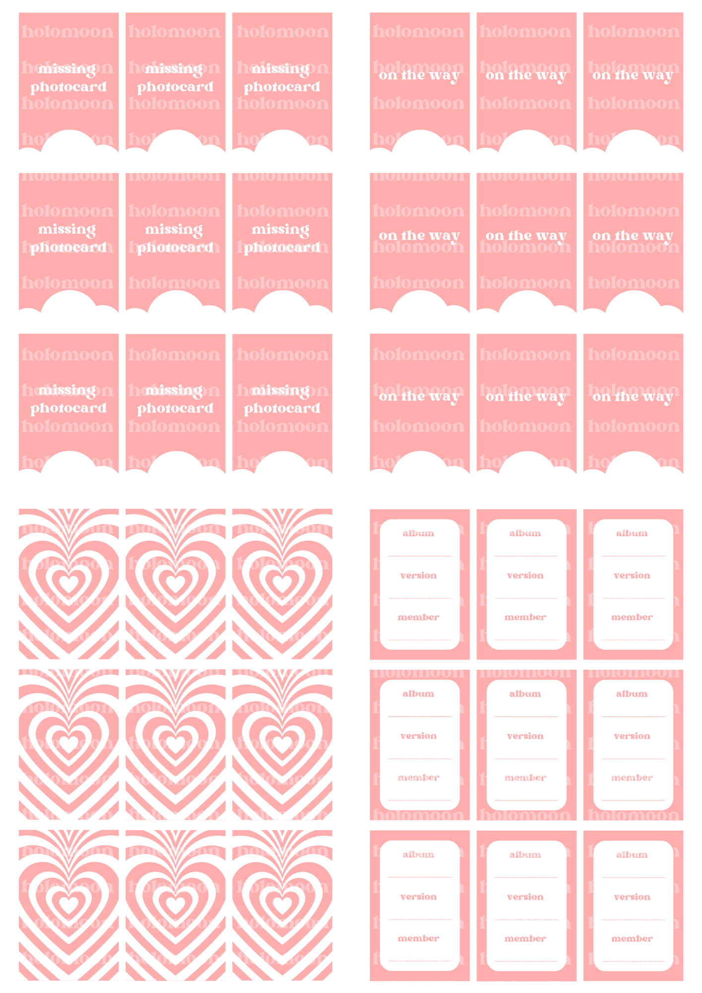 Rose Binder Fillers Digital Download