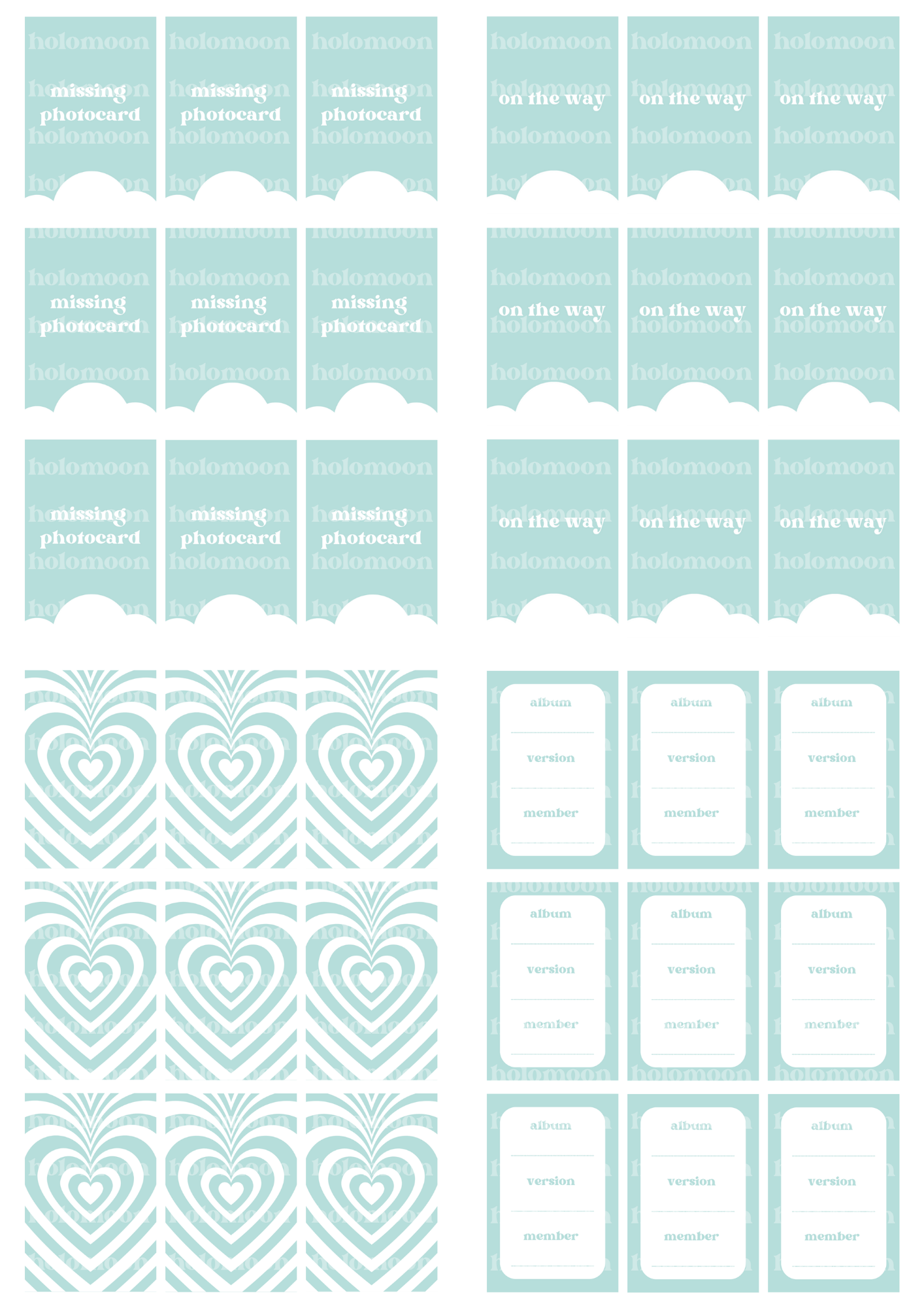 Blue Sage Binder Fillers Digital Download