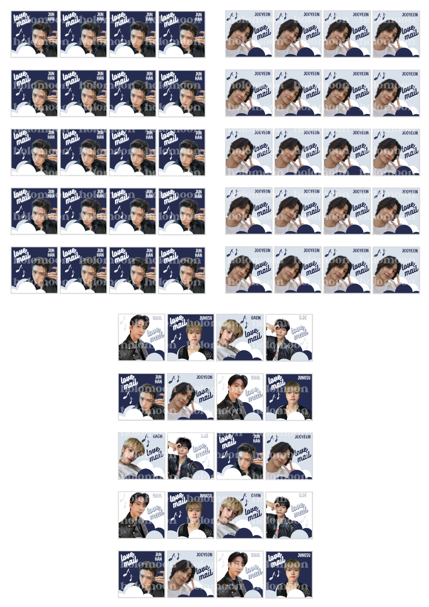 Xdinary Heroes Love Mail Stickers Digital Download