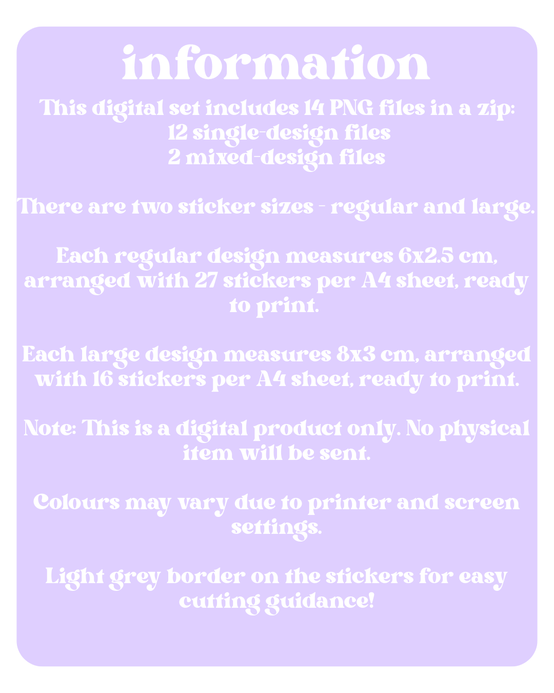 Do Not Bend Stickers Digital Download
