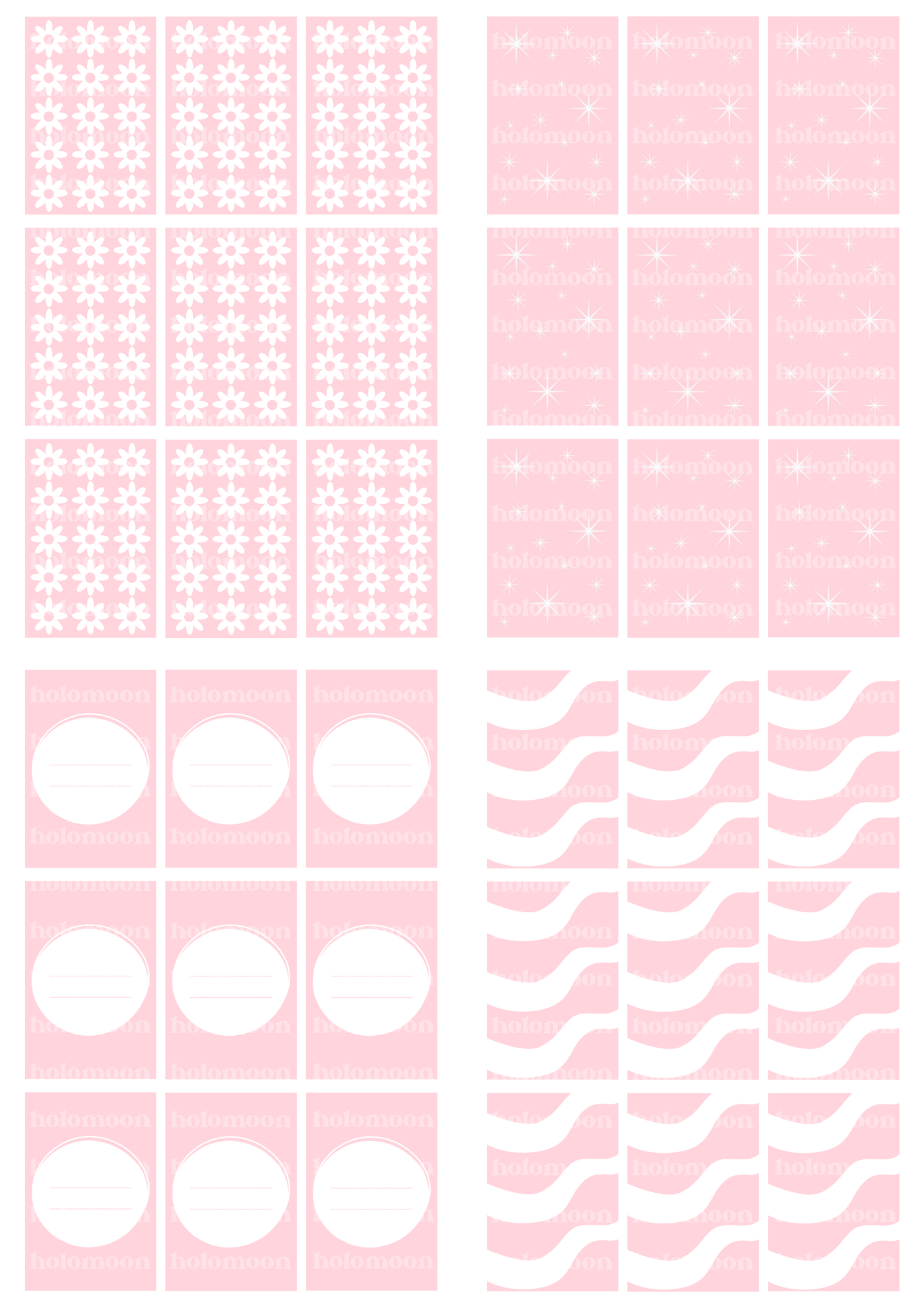 Pink Binder Fillers Digital Download