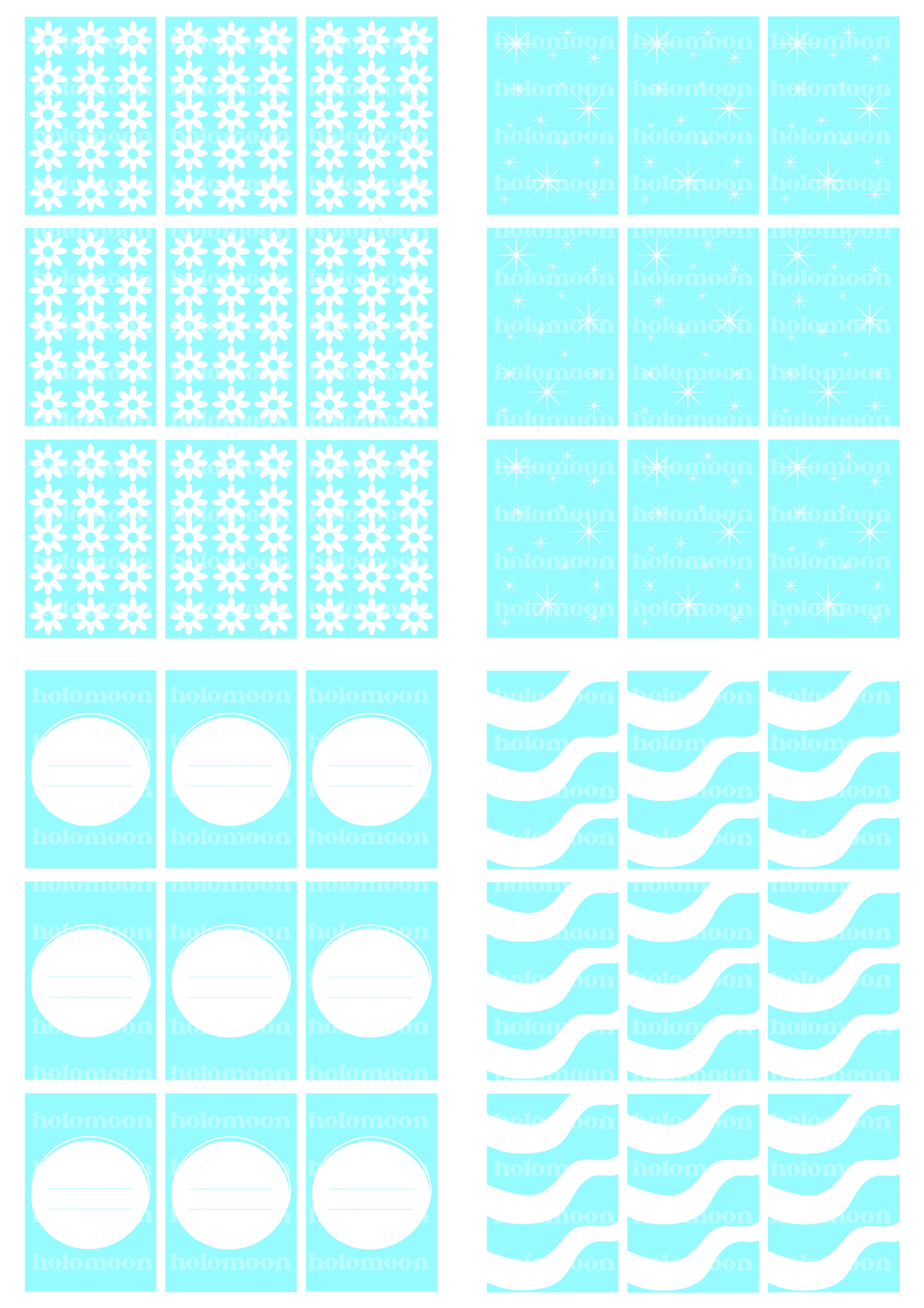 Blue Binder Fillers Digital Download