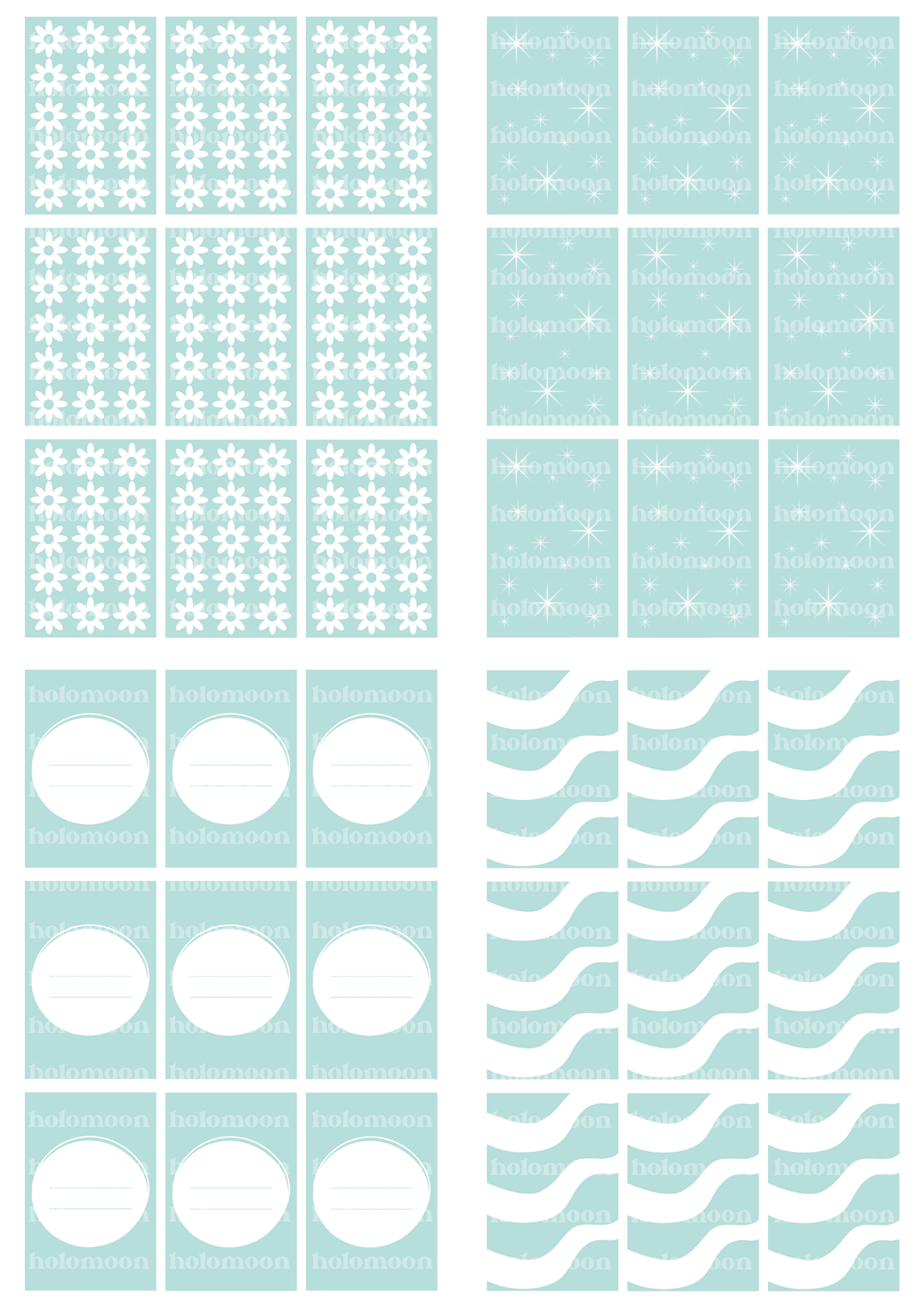 Blue Sage Binder Fillers Digital Download