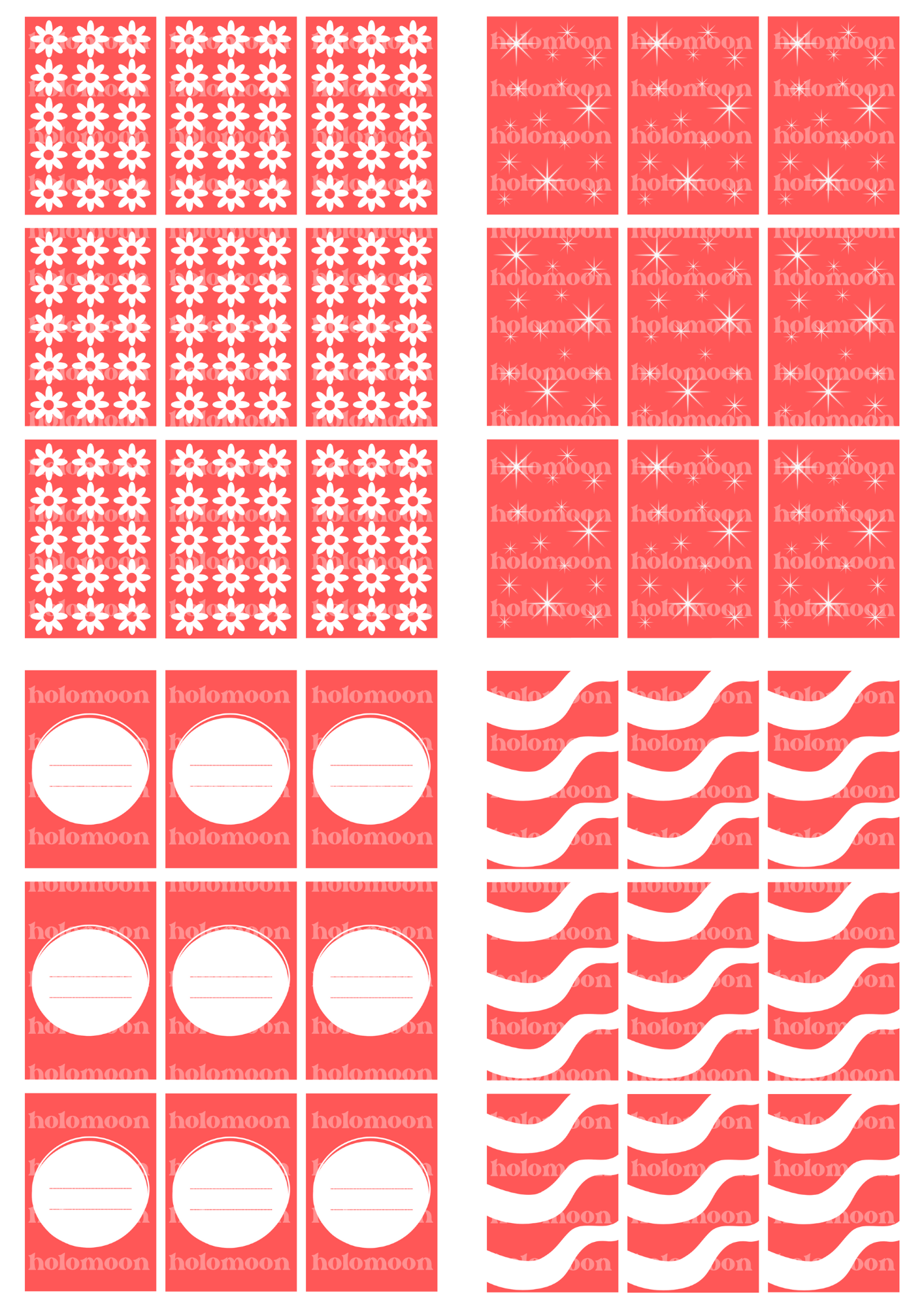 Red Binder Fillers Digital Download