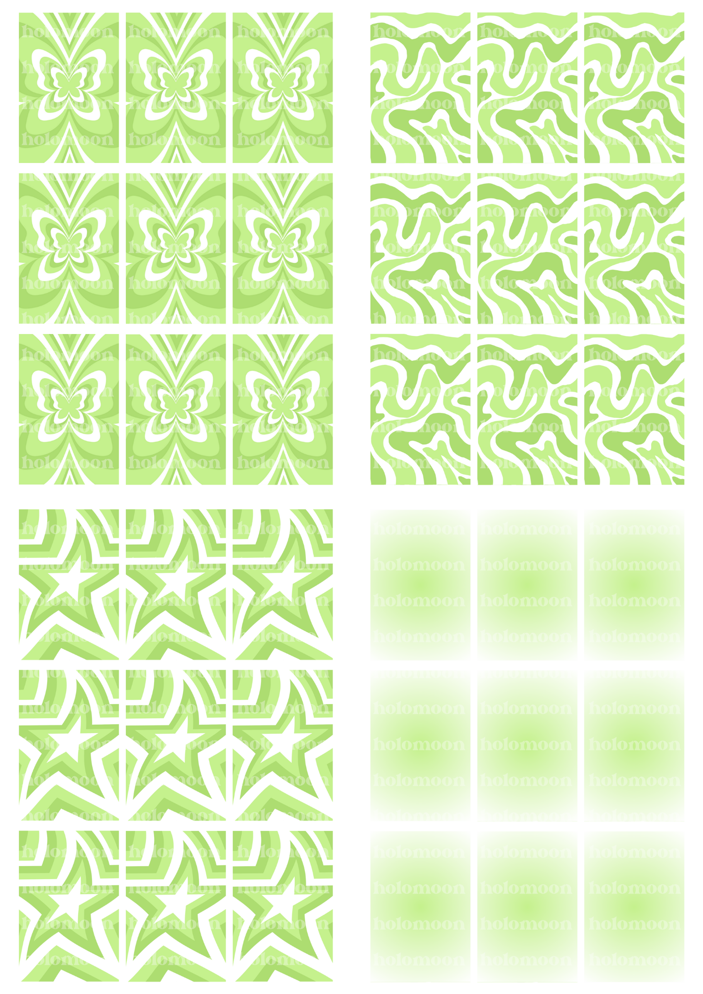 Green Binder Fillers Digital Download