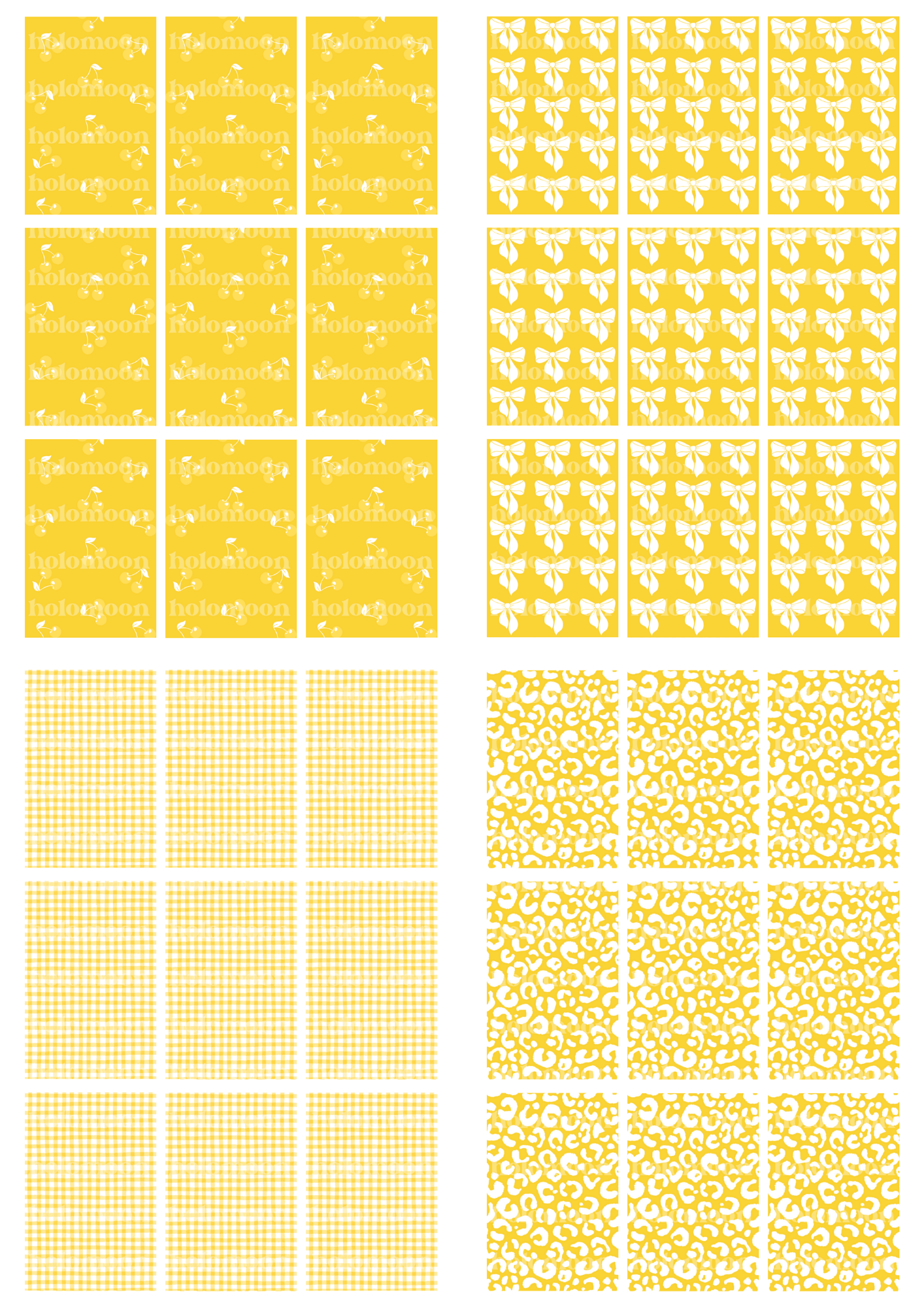 Yellow Binder Fillers Digital Download