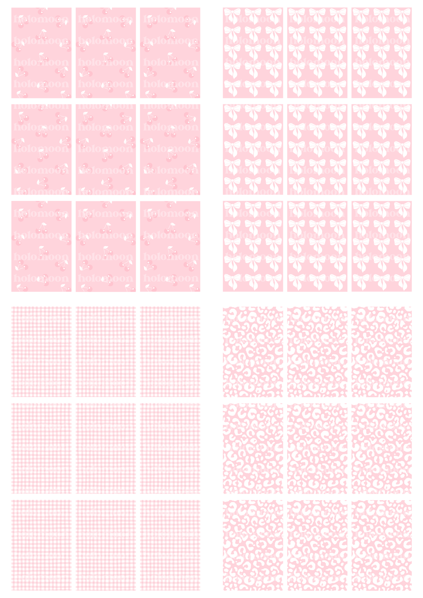 Pink Binder Fillers Digital Download