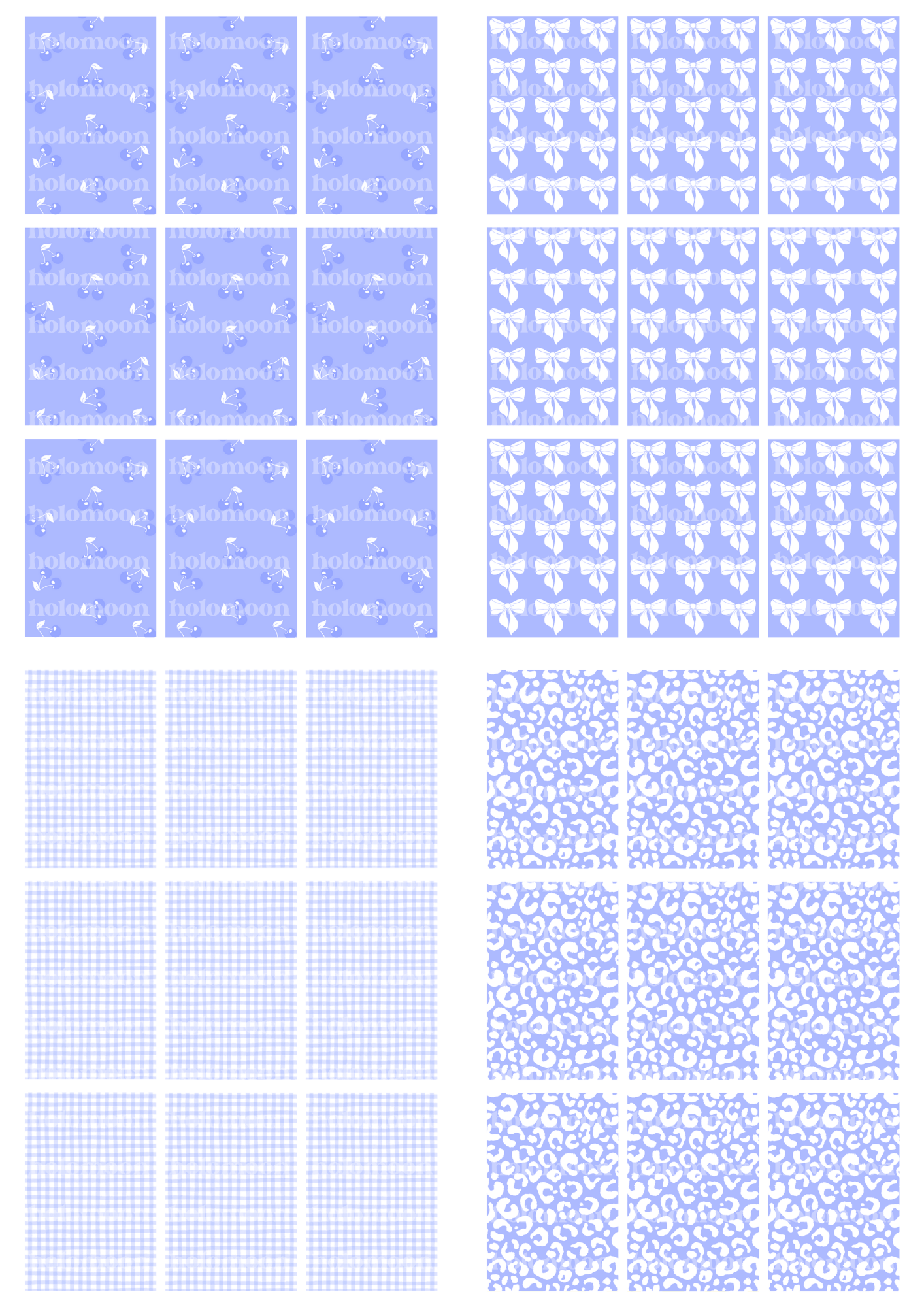 Periwinkle Binder Fillers Digital Download