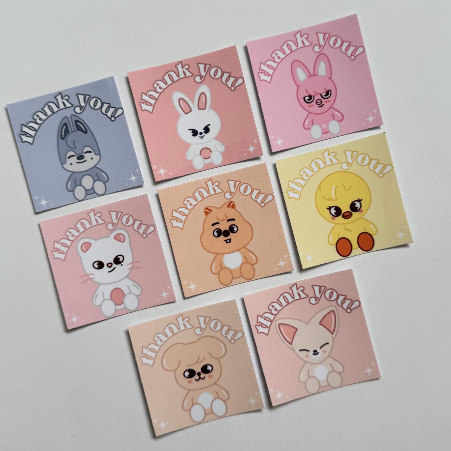 SKZOO Glossy Thank You Mailing Stickers (10 Pack)
