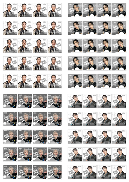 P1Harmony Love Mail Stickers Digital Download