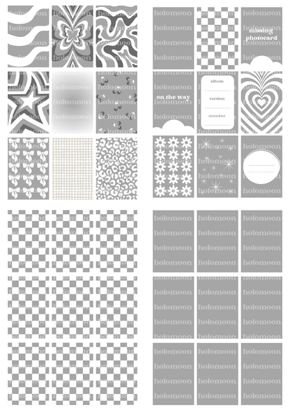 Grey Binder Fillers Digital Download