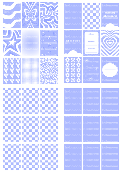 Periwinkle Binder Fillers Digital Download