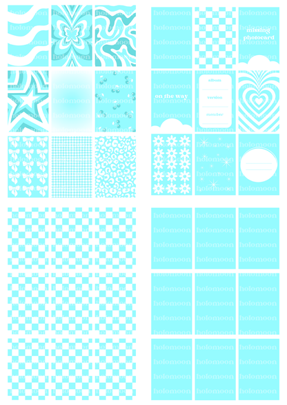 Blue Binder Fillers Digital Download