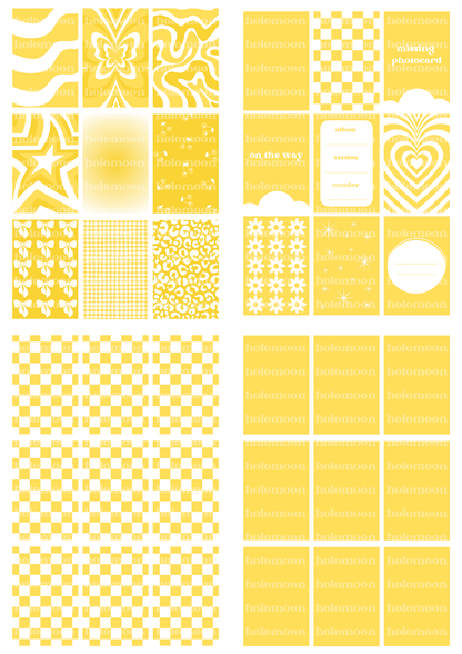 Yellow Binder Fillers Digital Download