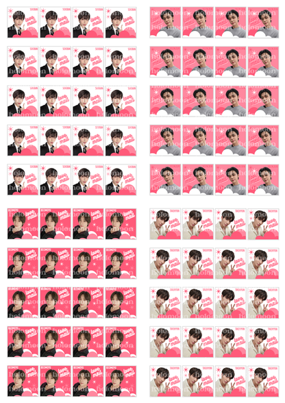 TXT Love Mail Stickers Digital Download