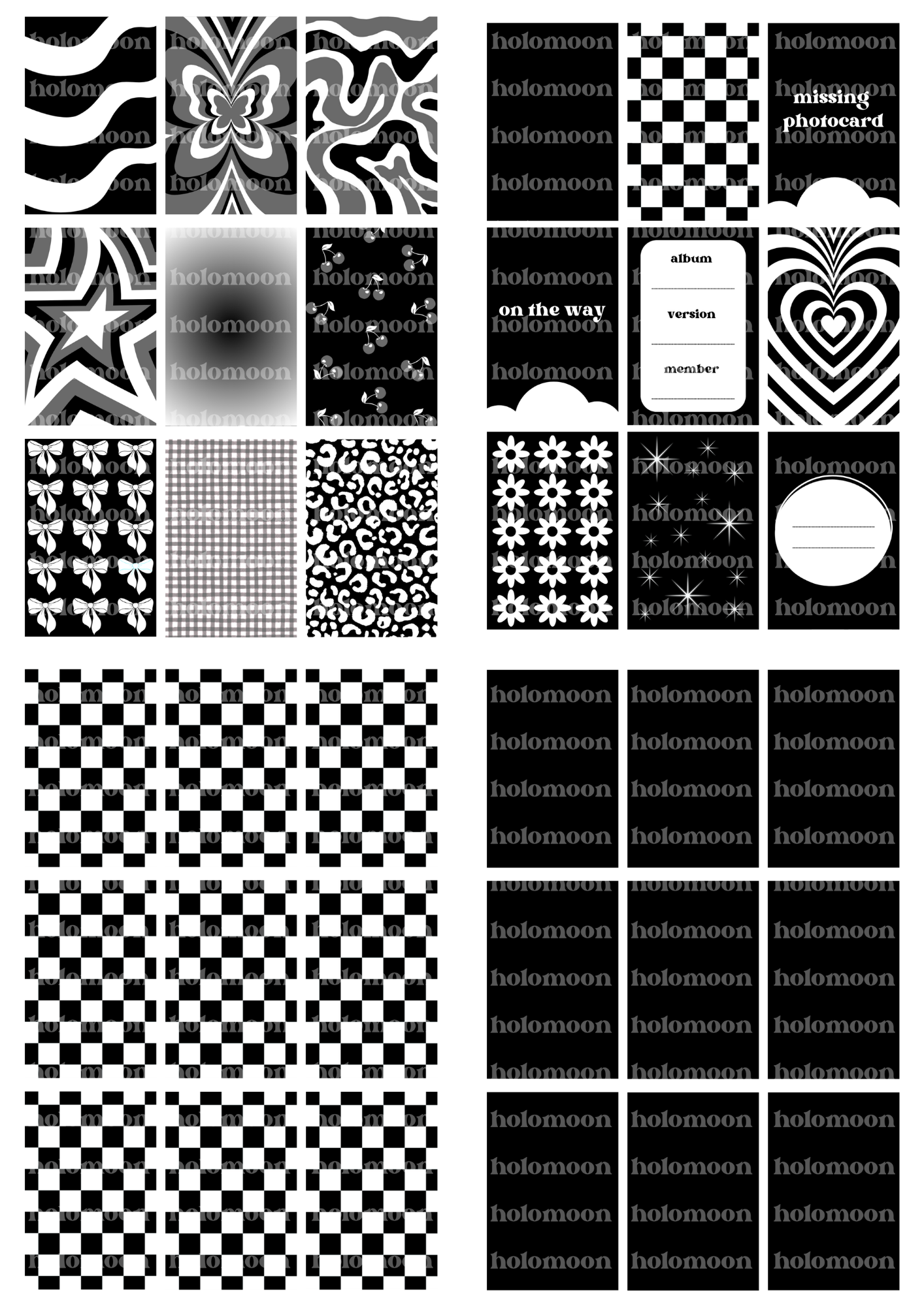 Black Binder Fillers Digital Download