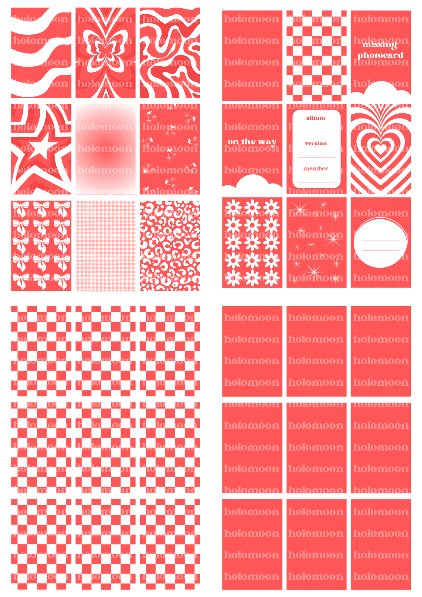 Red Binder Fillers Digital Download