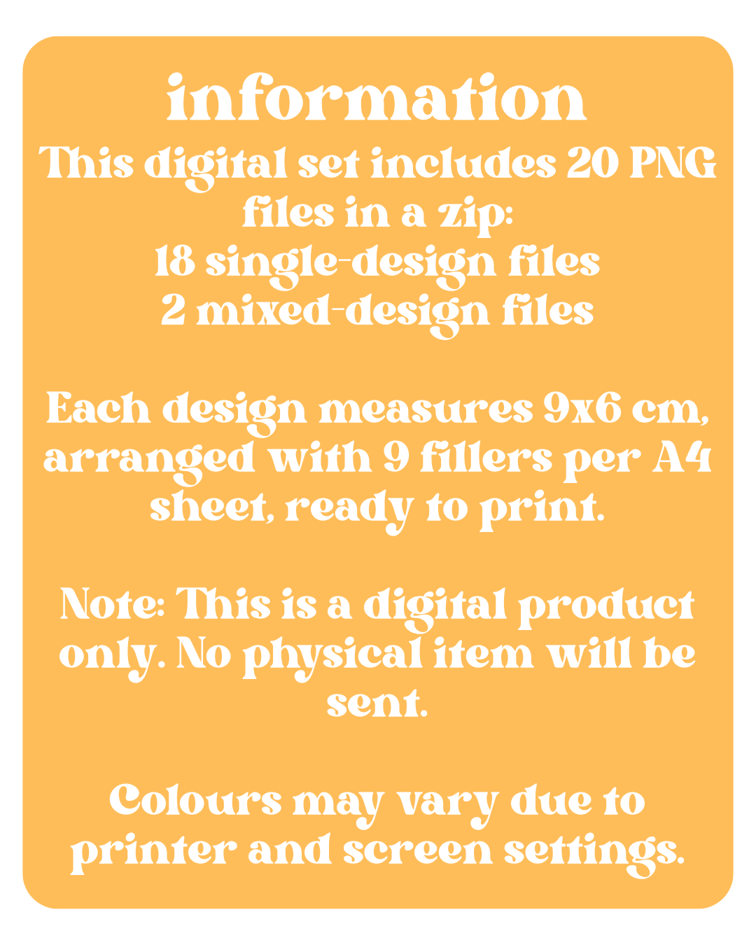 Pumpkin Binder Fillers Digital Download