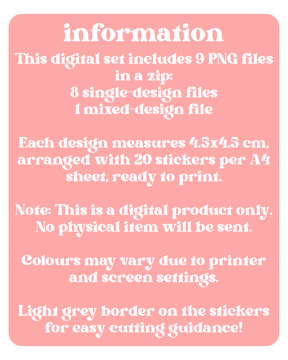 Stray Kids Love Mail Stickers Digital Download