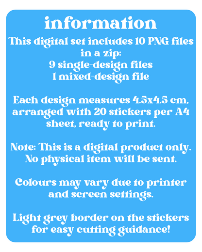 ZEROBASEONE Love Mail Stickers Digital Download