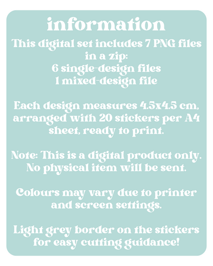 BoyNextDoor Love Mail Stickers Digital Download
