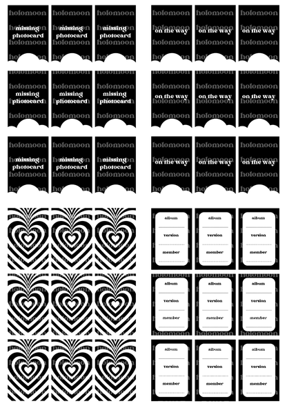 Black Binder Fillers Digital Download