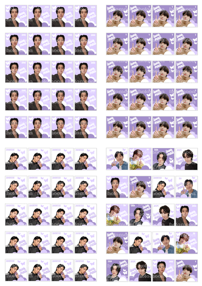 BTS Love Mail Stickers Digital Download