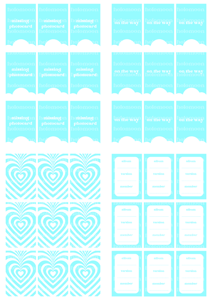 Blue Binder Fillers Digital Download