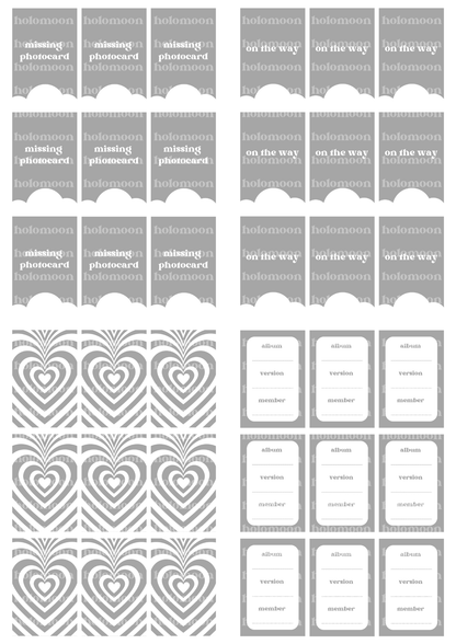 Grey Binder Fillers Digital Download