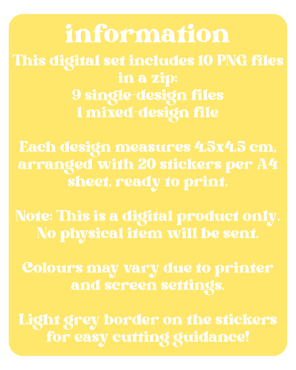 Twice Love Mail Stickers Digital Download