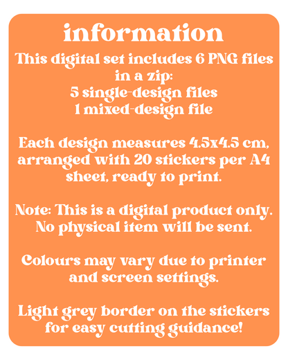 ITZY Love Mail Stickers Digital Download