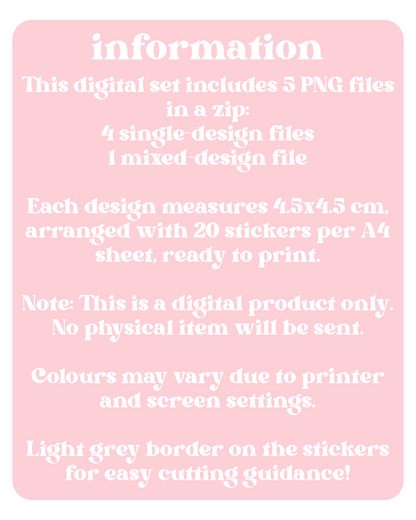 BlackPink Love Mail Stickers Digital Download