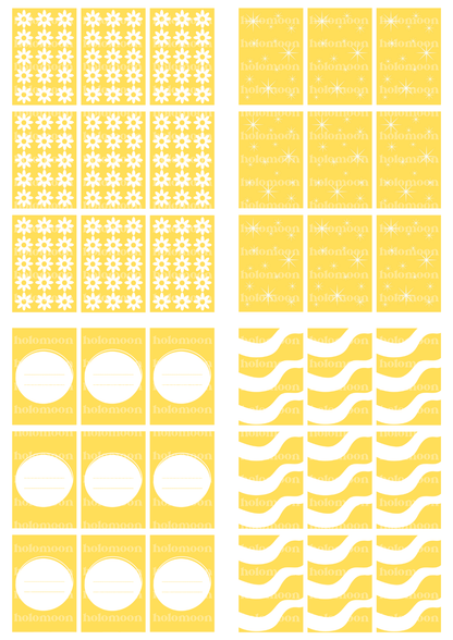 Yellow Binder Fillers Digital Download