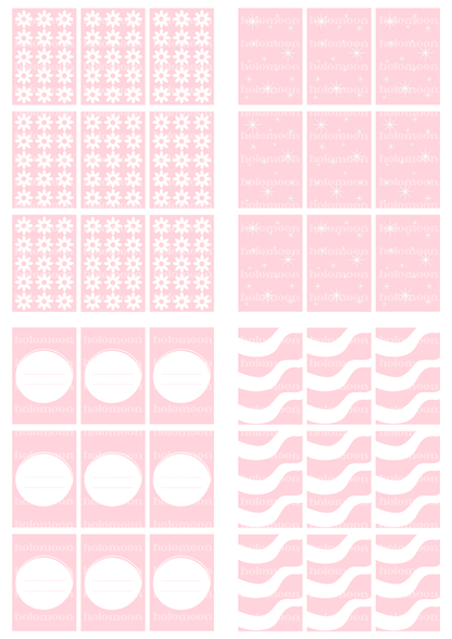 Pink Binder Fillers Digital Download