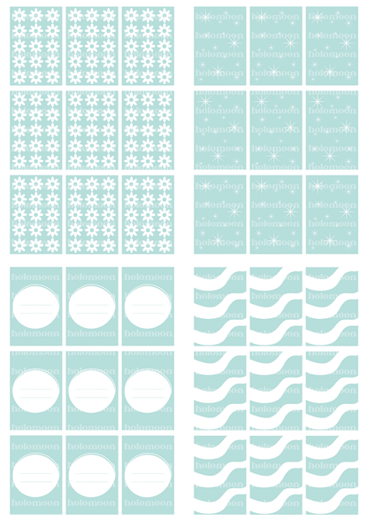 Blue Sage Binder Fillers Digital Download
