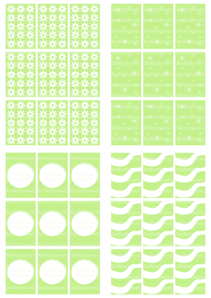 Green Binder Fillers Digital Download