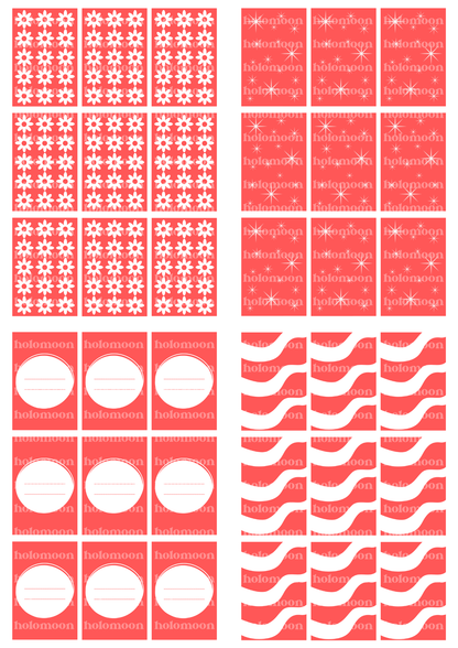 Red Binder Fillers Digital Download