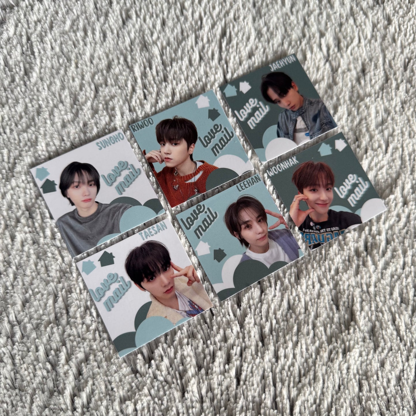 BoyNextDoor Love Mail Stickers - Glossy (10 pack)