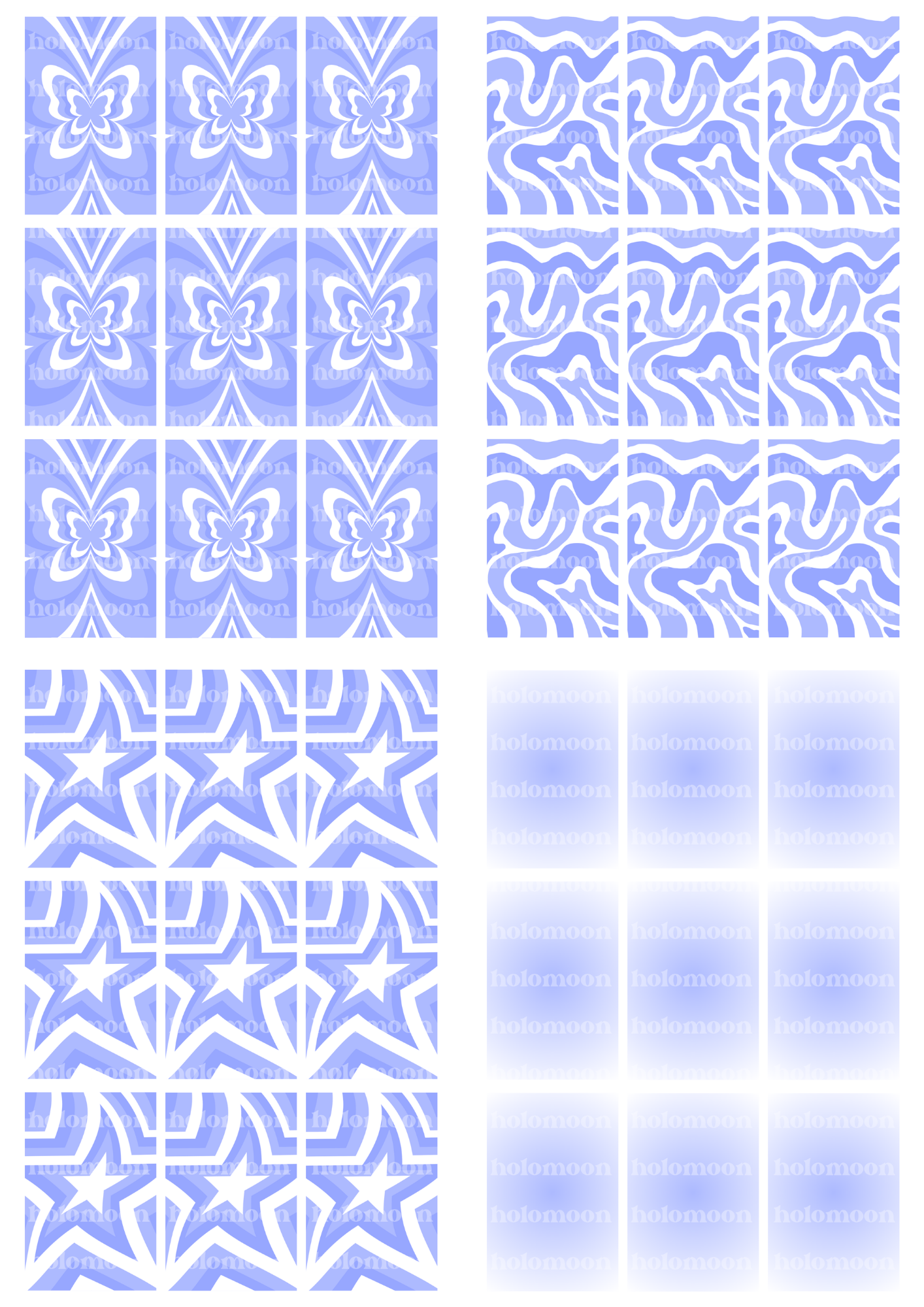 Periwinkle Binder Fillers Digital Download