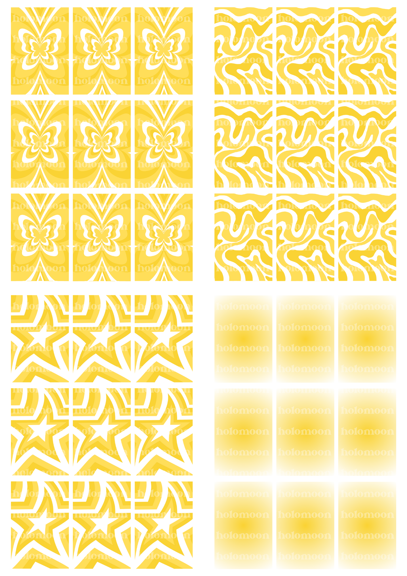 Yellow Binder Fillers Digital Download