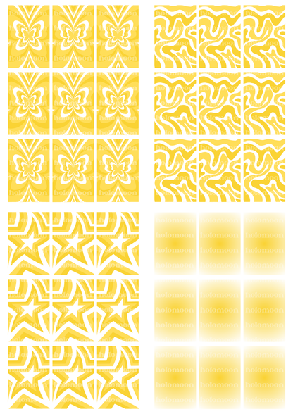 Yellow Binder Fillers Digital Download
