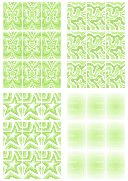 Green Binder Fillers Digital Download