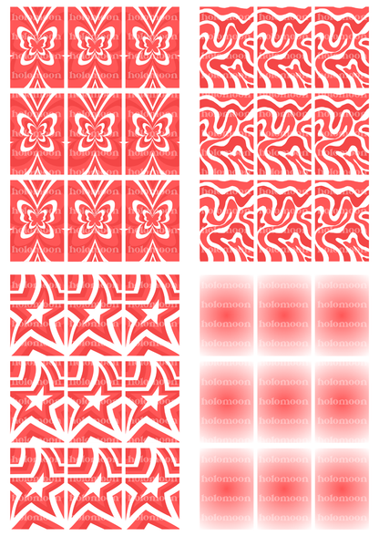 Red Binder Fillers Digital Download