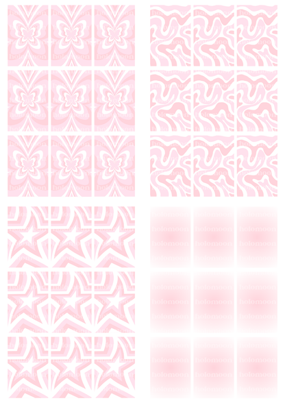 Pink Binder Fillers Digital Download