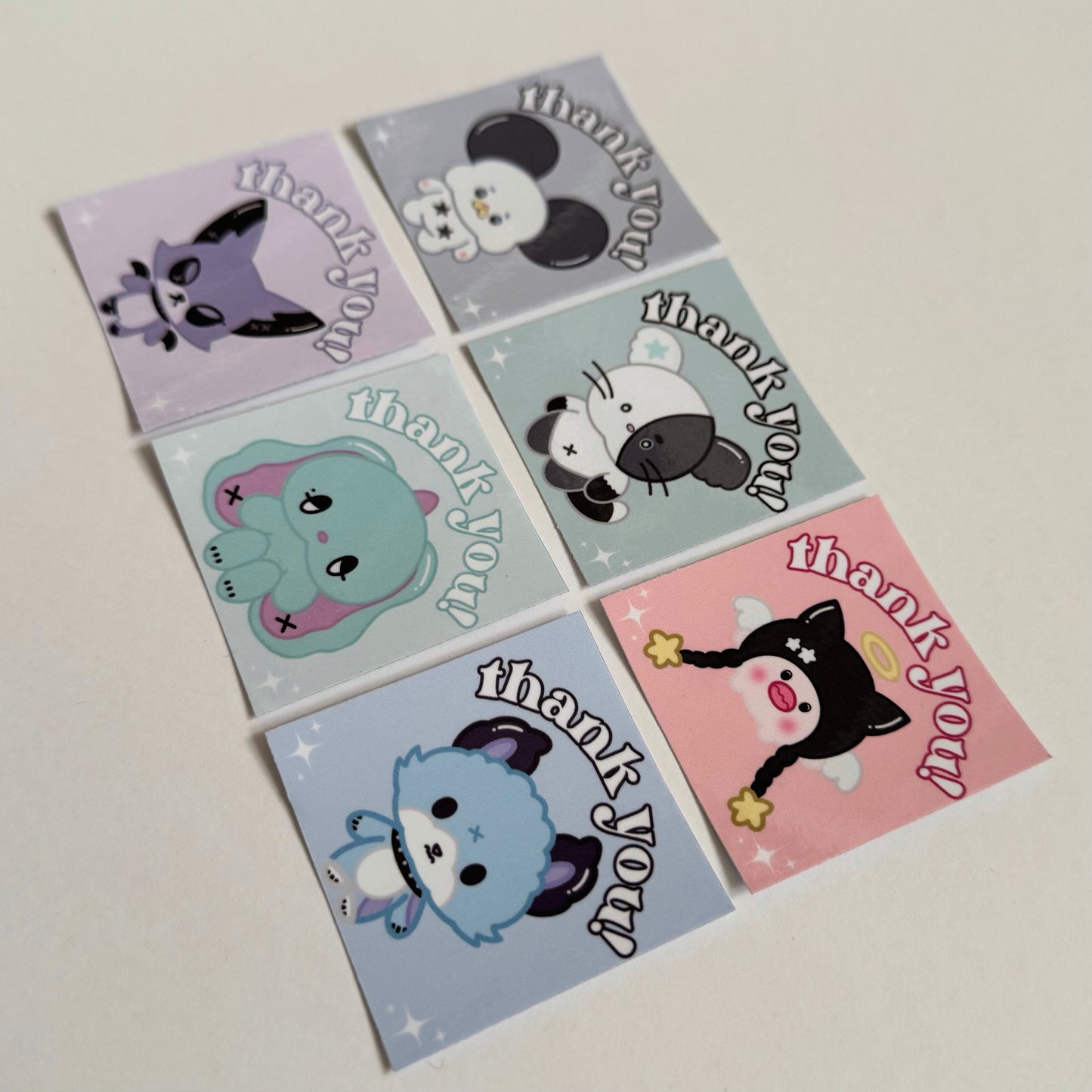 Xdinary Monsters Glossy Thank You Mailing Stickers (10 Pack)