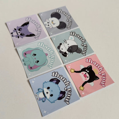 Xdinary Monsters Glossy Thank You Mailing Stickers (10 Pack)